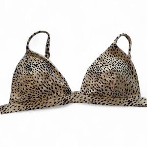 Hollister Cheetah Print Triangle Bikini Top